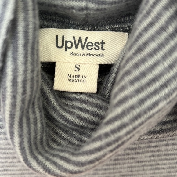 Extremely soft, cowl neck striped sweater from Upwest. Women’s size S - Picture 3 of 3